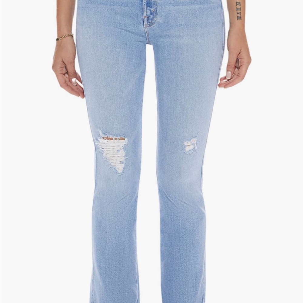 MOTHER High Waisted Smokin’ Double Ankle Fray in Sight for Sore Eyes